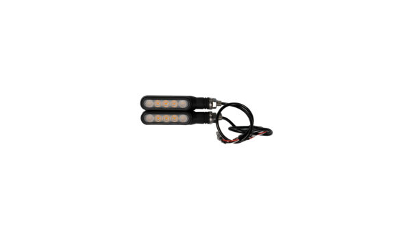 Intermitente LED Set de intermitentes moto Pareja de intermitentes delanteros tipo LED de bajo consumo con luz de posición incorporada. Homologados.